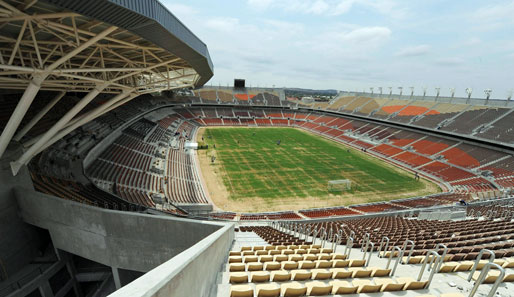 Das Peter Mokaba Stadion in Polokwane fasst 45.000 Zuschauer. Es wurde nach einem berühmten Gegner des Apartheit-Regimes benannt