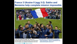 Daily Mail (England): Mit der Hilfe von Sakho und Benzema gelingt Frankreich die "Mission Impossible"