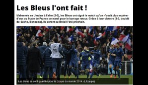 L'Equipe (Frankreich): Auf den Punkt: "Les Bleus" haben es geschafft!