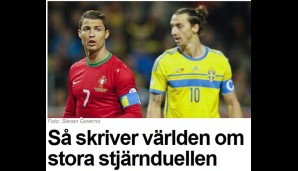 Expressen (Schweden): Auch in Schweden berichtet man über das Duell der Superstars - mit Gewinner CR7