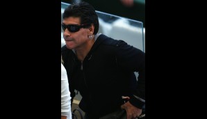 Nationalheld, Edel-Fan und ehemaliger Nationaltrainer. Diego Maradona war ebenfalls in Belo Horizonte zu Gast