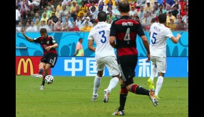Kurz nach dem Seitenwechsel war es Thomas Müller, der das DFB-Team mit seinem 4. Turniertreffer in Front brachte