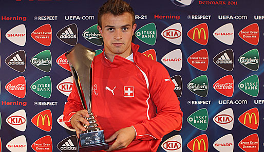 Am 22. Juni 2011 wurde Xherdan Shaqiri zum Man of the Match im Halbfinale des U-21-Europameisterschaft-Spiels der Schweiz gegen Tschechien gewählt (1:0)