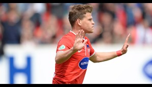 Rang 3: Florian Niederlechner vom 1. FC Heidenheim (15 Tore)