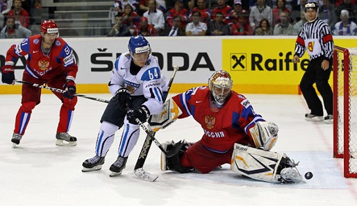 Finnland besiegte Russland bei der WM ein zweites Mal - in der Zwischenrunde siegte man 3:2 n.P.
