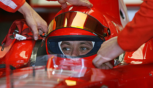 Motorrad-Weltmeister Valentino Rossi durfte einige Runden im F2008 in Mugello drehen