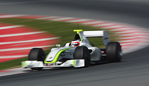 Am vierten Testtag einfach unschlagbar: Rubens Barrichello im Brawn BGP001