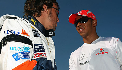 Fernando Alonso (l.) und Lewis Hamilton könnten aus der Formel 1 aussteigen