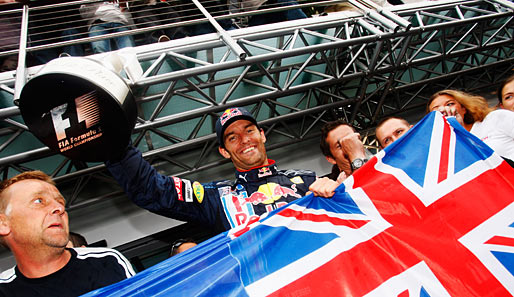 Mark Webber feierte auf dem Nürburgring den ersten Grand-Prix-Sieg seiner Karriere