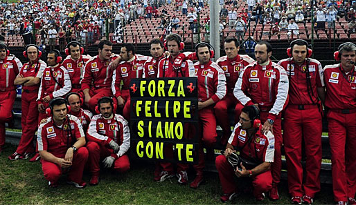 Die Botschaft der Ferrari-Crew am Sonntag scheint zu helfen - Massas Zustand bessert sich