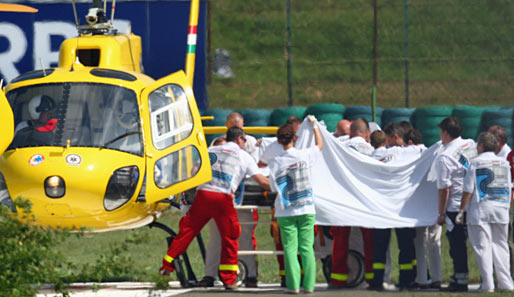 Massa wurde nach seinem Crash unverzüglich in ein Budapester Krankenhaus transportiert