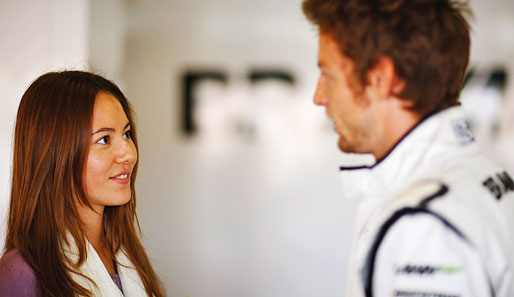 Jenson Button und Unterwäsche-Model Jessica Michibata sind seit 2008 ein Paar