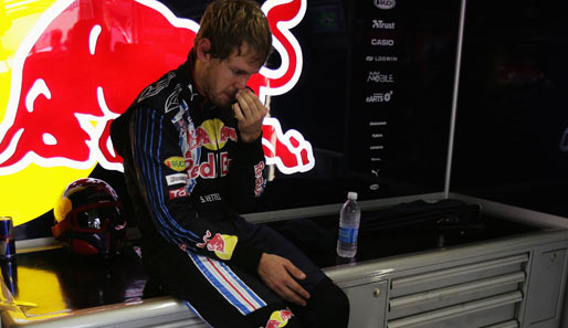 Sebastian Vettel war nach dem Rennen in Brasilien untröstlich