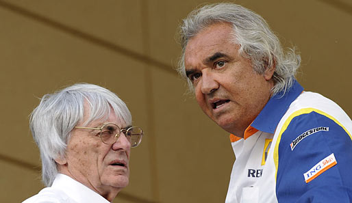 Ecclestone (l.) und Briatore verbindet eine lange gemeinsame Zeit in der Formel 1