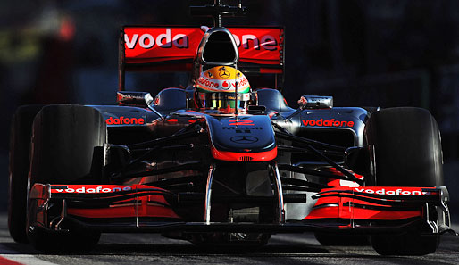 Lewis Hamilton drehte mit 134 die meisten Runden des letzten Tages