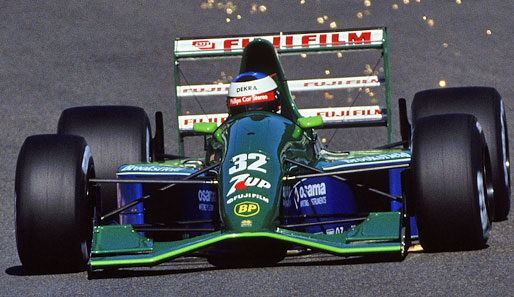Michael Schumacher bei seinem einzigen Rennen im Jordan