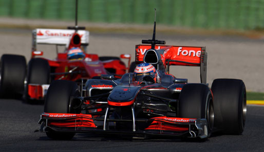 McLaren (hier mit Jenson Button) hat auf eine schnelle Runde scheinbar die Nase vorn