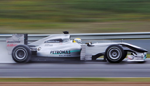 Nico Rosberg fuhr im Mercedes zwei Tagesbestzeiten bei den Testfahrten ein