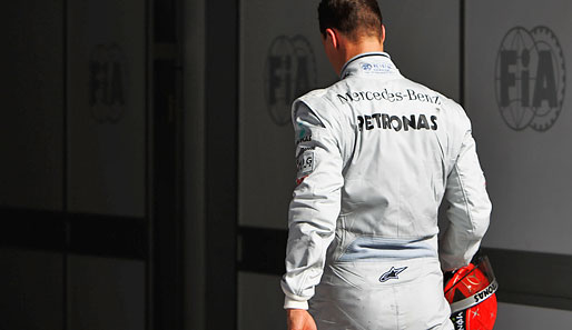 Michael Schumacher hatte im Qualifying in China sieben Zehntel Rückstand auf Nico Rosberg