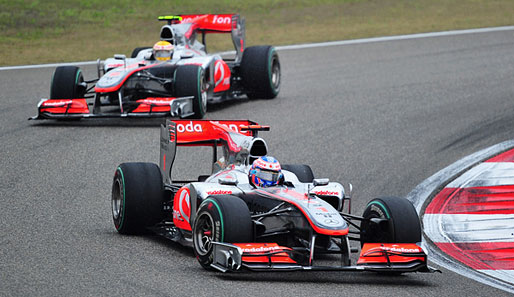 Jenson Button und Lewis Hamilton haben das Rennen in Shanghai bestimmt
