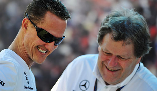 Mercedes-Sportchef Norbert Haug genießt die Zusammenarbeit mit Michael Schumacher