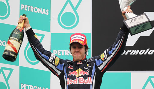 Sebastian Vettel feierte in Malaysia seinen dritten Grands-Prix-Sieg in der Fomel 1