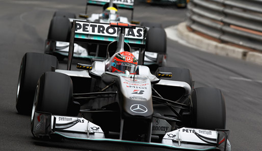Michael Schumachers beste Platzierung in dieser Saison war Platz vier beim GP in Spanien