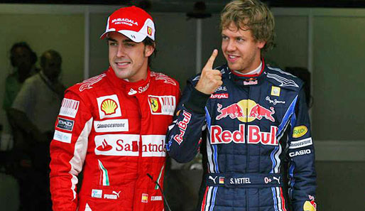 Sebastian Vettel und Fernando Alonso waren eine halbe Sekunde schneller als der Rest des Feldes