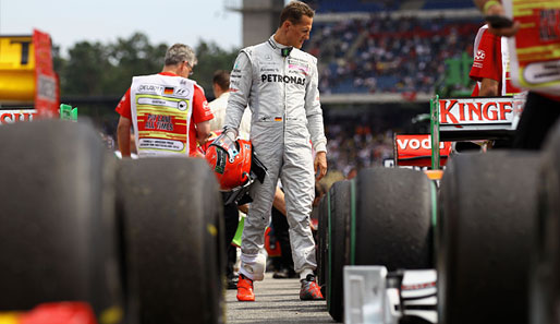 Michael Schumacher belegte beim Deutschland-GP in Hockenheim nur den neunten Platz