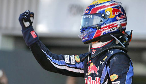 Mark Webber liegt nach seinem Sieg in Silverstone vor Sebastian Vettel in der Fahrer-WM