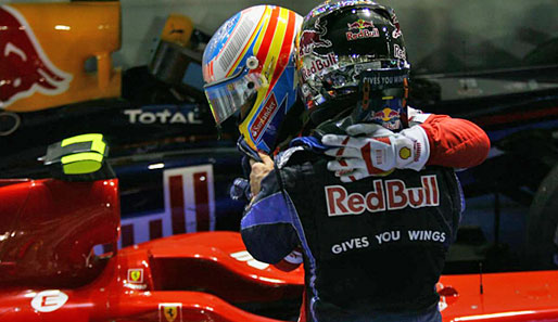 Fernando Alonso und Sebastian Vettel trennen in der Fahrer-WM zehn Punkte