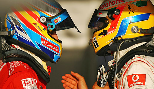 Fernando Alonso und Lewis Hamilton trennen in der Fahrerwertung gerade mal neun Punkte