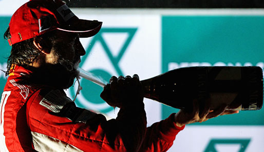 Fernando Alonso hat in seiner ersten Ferrari-Saison bisher fünf Rennen gewonnen