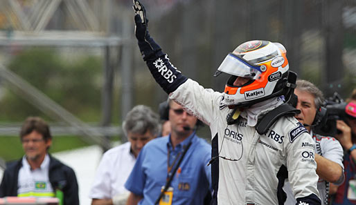 Nico Hülkenberg stand in Sao Paulo in seinem erst 18. Formel-1-Rennen auf der Pole-Position
