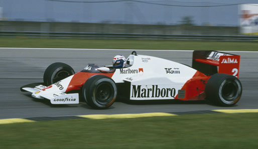 Porsche in der Formel 1: 1986 gewann Alain Prost dank Porsche-Power im McLaren den Titel