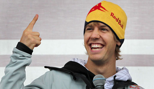 Am Wochenende ließ sich Vettel in seiner Geburtsstadt Heppenheim feiern