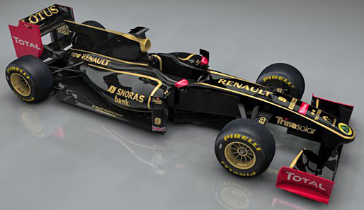 Die neue Lackierung des Lotus-Renault - allerdings noch auf dem Auto der vergangenen Saison
