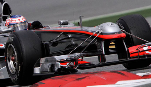 McLaren testete mit Knubbel-Nase