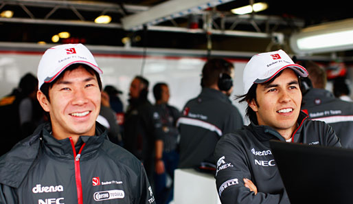 Die Sauber-Piloten Sergio Perez und Kamui Kobayashi mussten in Melbourne zugucken