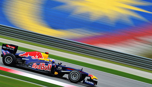 Sebastian Vettel belegte im Training zum Malaysia-GP den vierten Rang