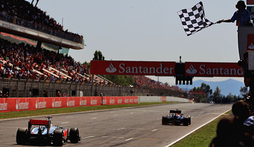 Sebastian Vettel gewann den Spanien-GP mit 0,6 Sekunden Vorsprung auf Lewis Hamilton