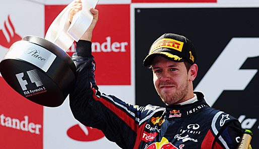 Sebastian Vettel war beim GP von Spanien "zu heiß" für Lewis Hamilton