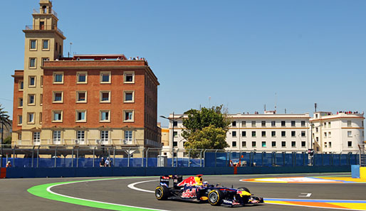 Sebastian Vettel steht in Valencia zum siebten Mal im achten Rennen auf der Pole-Position