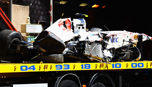 So sah der Sauber von Sergio Perez nach seinem Unfall in Monaco aus