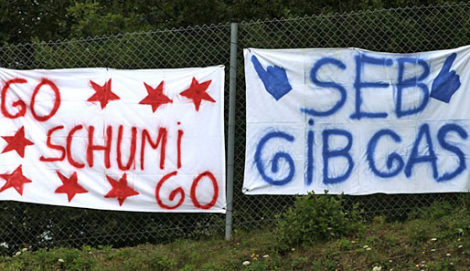 "Go Schumi Go!" vs. "Seb Gib Gas!" Schumacher hat im Ranking die Nase vorn