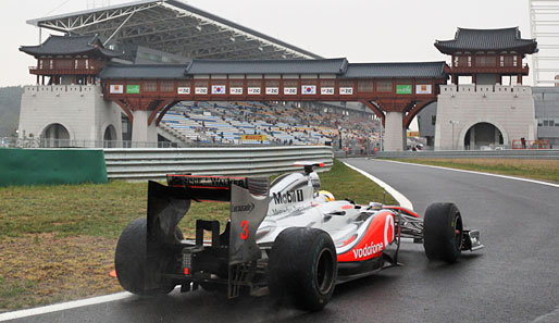Lewis Hamilton war am Freitag im Regen Trainingsschnellster