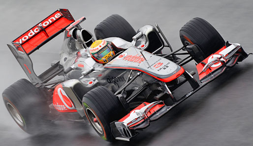 Lewis Hamilton fuhr im verregneten Training in Südkorea Tagesbestzeit