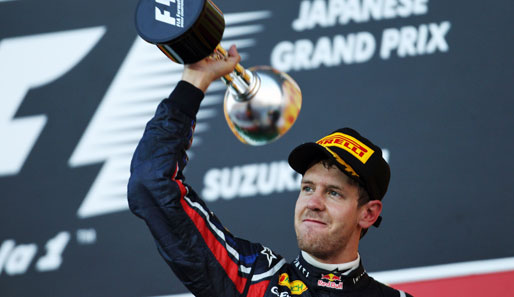Beim Japan-GP reichte Vettel ein dritter Platz, um seinen Titel zu verteidigen