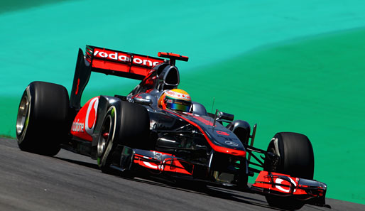 McLaren-Pilot Lewis Hamilton fuhr beim letzten Freitagstraining der Saison Bestzeit