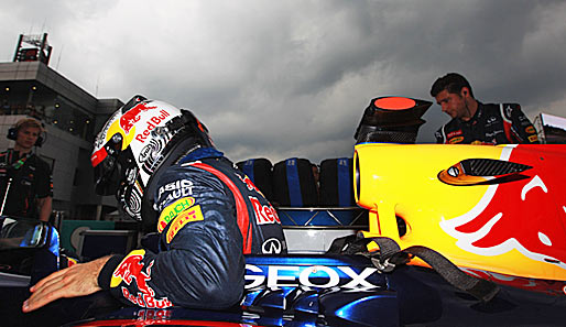 Sebastian Vettel kam nach seinem Unfall mit Narain Karthikeyan in Sepang als Elfter ins Ziel